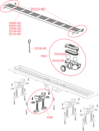 Трап для душа ALCAPLAST APZ10-750M фото в интернет-магазине САНТЕХСИТИ
