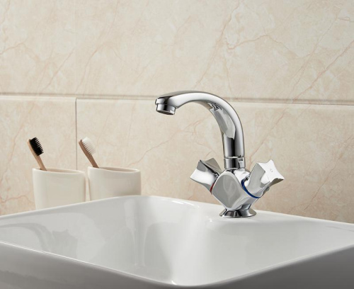 Смеситель для раковины Ledeme H87 L1087-2 фото в интернет-магазине САНТЕХСИТИ
