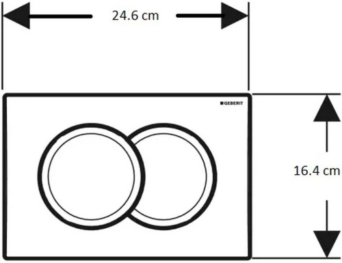 Система инсталляции для унитазов Geberit Duofix Delta 458.149.21.1 с кнопкой смыва хром овал фото в интернет-магазине САНТЕХСИТИ