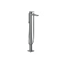 Hansgrohe Metropol Смеситель для ванны, на 1 отв, напольный, с ручным душем, излив 235мм, цвет: шлифованный черный хром фото в интернет-магазине САНТЕХСИТИ