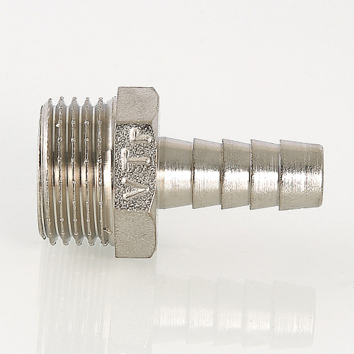 Резьбовой фитинг VALTEC Штуцер для шланга 1/2" нар. х12мм. фото в интернет-магазине САНТЕХСИТИ