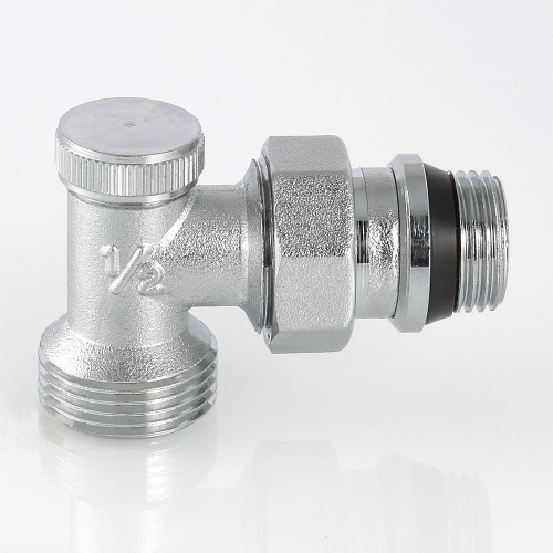 Радиаторный кран VALTEC 1/2" под евроконус 3/4EK нижний угловой с упл. фото в интернет-магазине САНТЕХСИТИ