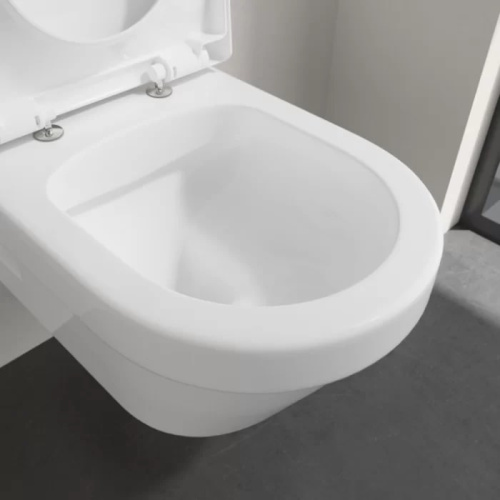 Villeroy&Boch Architectura Унитаз подвесной 370*530*330, безободковый, в комплекте сиденье c микролифтом, цвет альпийский белый фото в интернет-магазине САНТЕХСИТИ
