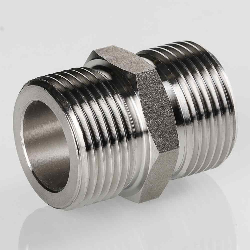 Фитинг нержавеющая сталь VALTEC Ниппель 3/4"х3/4" фото в интернет-магазине САНТЕХСИТИ