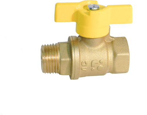 Кран шаровый БОЛОГОЕ ГОСТ для газа 1/2"  вн.-нар. рукоятка бабочка фото в интернет-магазине САНТЕХСИТИ