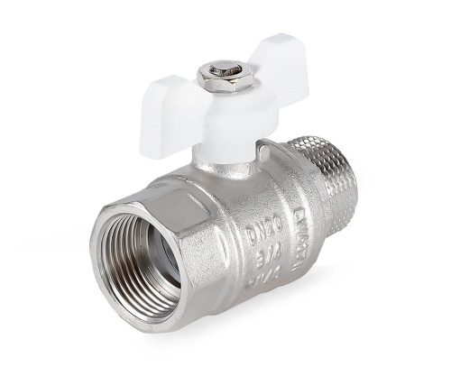 Кран шаровый PROFACTOR 3/4" вн.-нар. бабочка (10/80) фото в интернет-магазине САНТЕХСИТИ