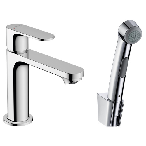 Hansgrohe Rebris S Смеситель для раковины 110, с гигиеническим душем, цвет: хром фото в интернет-магазине САНТЕХСИТИ