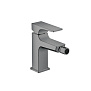 Hansgrohe Metropol Смеситель для биде на 1 отв, с донным клапаном, излив 129мм, цвет: шлифованный черный хром фото в интернет-магазине САНТЕХСИТИ