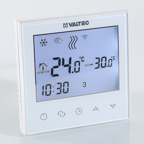 Термостат комнатный VALTEC VT.AC712.0.0 WIFI с датчиком температуры пола фото в интернет-магазине САНТЕХСИТИ