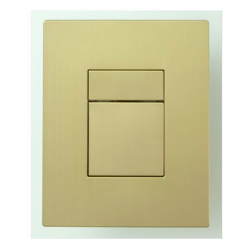 Кнопка для инсталляции VIEIR с пневматическим смывным клапаном, матовое золото фото в интернет-магазине САНТЕХСИТИ