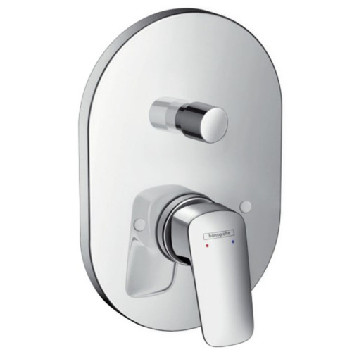Hansgrohe Logis Смеситель для ванны, однорычажный, СМ, внешняя часть, цвет: хром фото в интернет-магазине САНТЕХСИТИ