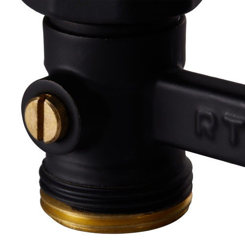 Узел нижнего подключения Royal Thermo прямой 1/2х3/4 EK (черный) фото в интернет-магазине САНТЕХСИТИ