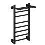 Полотенцесушитель НИКА с греющим кабелем STEP-2 ВП U 80/40 (RAL9005 mat) фото в интернет-магазине САНТЕХСИТИ