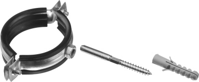 2-Хомут оцинкованный с дюбелем и шурупом (3)