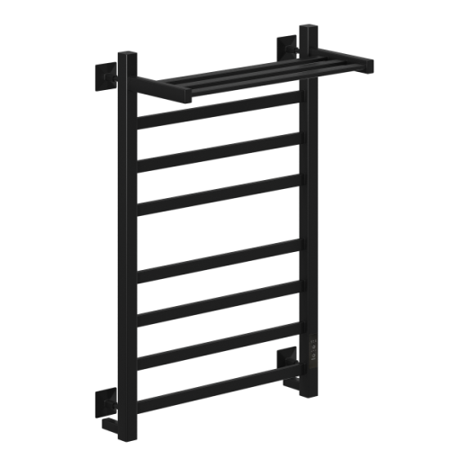 Полотенцесушитель НИКА с греющим кабелем STEP-1 ВП U 80/50 (RAL9005 mat) фото в интернет-магазине САНТЕХСИТИ