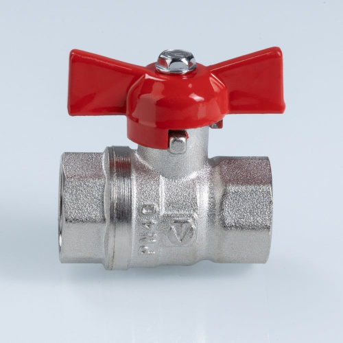 Кран шаровой VALTEC СТАНДАРТ ГОСТ 3/4" бабочка вн.-вн. (PN40) фото в интернет-магазине САНТЕХСИТИ