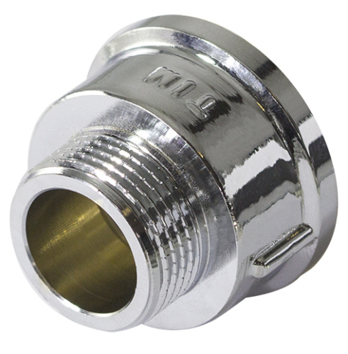 Резьбовой фитинг TIM Лейка (хром.) нар/вн 1/2"х1" фото в интернет-магазине САНТЕХСИТИ