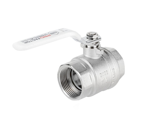Кран шаровый PROFACTOR 11/4" вн.-вн. стальная рукоятка фото в интернет-магазине САНТЕХСИТИ