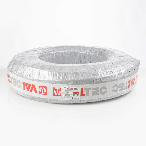Труба из сшитого полиэтилена РОССИЯ VALTEC PE-Xa EVOH 20*2.8 (рулон 100м) серая фото в интернет-магазине САНТЕХСИТИ