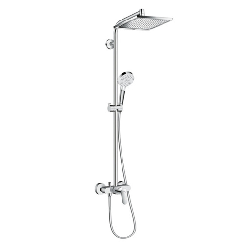 Hansgrohe Crometta E 240 SHP Душевая система 102см, с верхним душем 240х240мм., ручным дешем и однорычажным семесителем, цвет: хром  ЦЕНА по АКЦИИ фото в интернет-магазине САНТЕХСИТИ