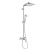 Hansgrohe Crometta E 240 SHP Душевая система 102см, с верхним душем 240х240мм., ручным дешем и однорычажным семесителем, цвет: хром  ЦЕНА по АКЦИИ фото в интернет-магазине САНТЕХСИТИ