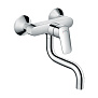 Hansgrohe Logis M31 Смеситель для раковины настенный, излив: 15см., цвет: хром фото в интернет-магазине САНТЕХСИТИ