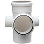 Канализация SINIKON COMFORT (бел.цв, бесшум.) Крестовина 110х110х50х50х90 (двустороняя) фото в интернет-магазине САНТЕХСИТИ