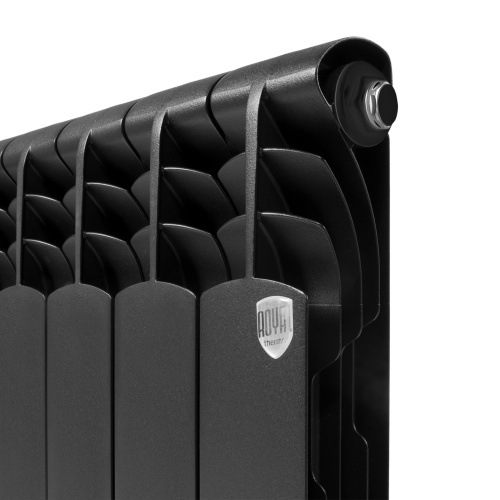 Радиатор биметаллический Royal Thermo Revolution Bimetall 500 2.0/Noir Sable – 10 секц. фото в интернет-магазине САНТЕХСИТИ