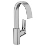 Hansgrohe Vivenis Смеситель для раковины, на 1 отв., с поворотным изливом, с донным клапаном, цвет: хром фото в интернет-магазине САНТЕХСИТИ