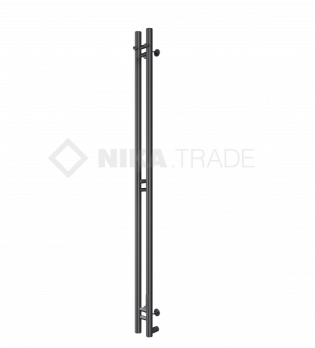 Полотенцесушитель НИКА с греющим кабелем ROBE-2 120/10 RAL9005 MAT фото в интернет-магазине САНТЕХСИТИ
