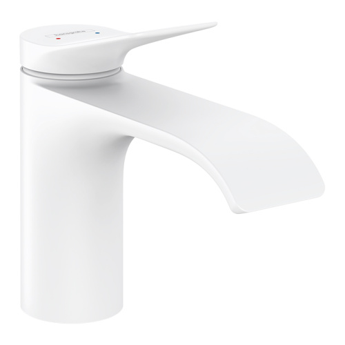 Hansgrohe Vivenis Смеситель для раковины, на 1 отв., с донным клапаном, цвет: белый матовый фото в интернет-магазине САНТЕХСИТИ