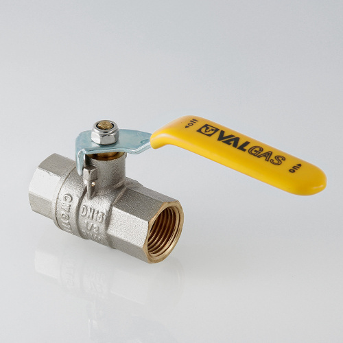 Кран шаровой VALTEC для газа VALGAS 1/2" вн-вн стальная рукоятка фото в интернет-магазине САНТЕХСИТИ