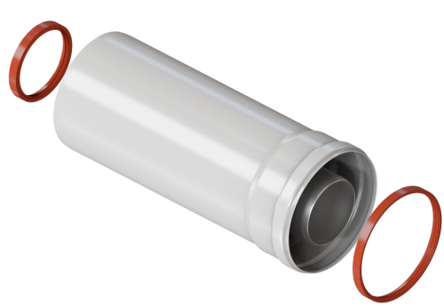 Труба коаксиальная VIVAT D60/100-0.25м (20) фото в интернет-магазине САНТЕХСИТИ