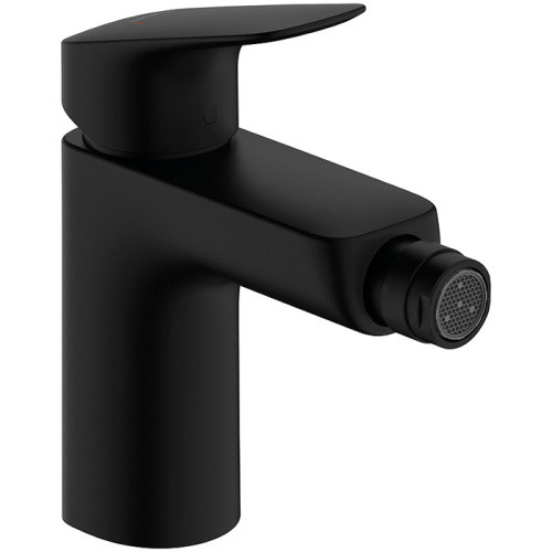 Hansgrohe Logis Смеситель для биде, 1 отв., с донным клапаном, цвет: черный матовый фото в интернет-магазине САНТЕХСИТИ