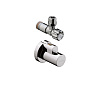 Hansgrohe Угловой вентиль,с декоративной накладкой, цвет: шлифованный никель фото в интернет-магазине САНТЕХСИТИ