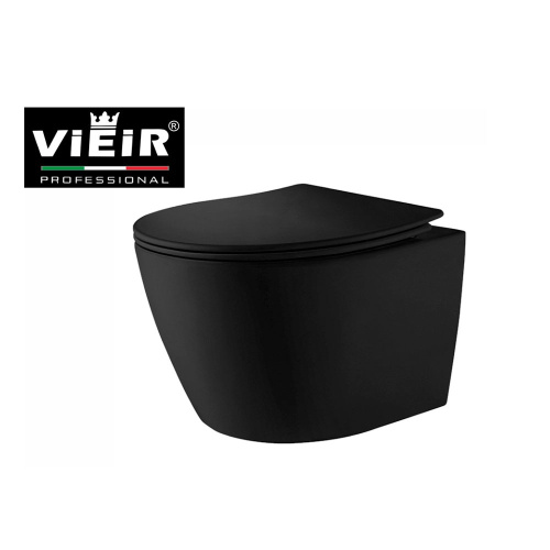 Унитаз подвесной VIEIR VBL-01 (смыв торнадо) цвет черный фото в интернет-магазине САНТЕХСИТИ