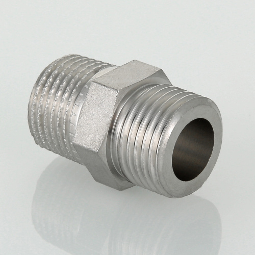 Фитинг нержавеющая сталь VALTEC Ниппель 1/2"х1/2" фото в интернет-магазине САНТЕХСИТИ