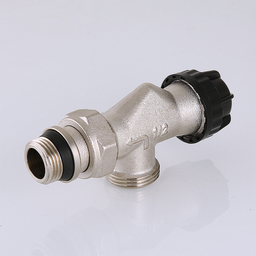 Клапан термостатический VALTEC с преднастр-ой осевой (с доп. уплотн.),1/2" с перех. на евр. фото в интернет-магазине САНТЕХСИТИ