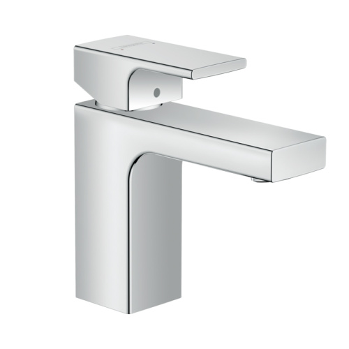 Hansgrohe Vernis Shap Смеситель для раковины, излив 100 мм, с донным клапаном, цвет: хром фото в интернет-магазине САНТЕХСИТИ