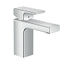 Hansgrohe Vernis Shap Смеситель для раковины, излив 100 мм, с донным клапаном, цвет: хром фото в интернет-магазине САНТЕХСИТИ