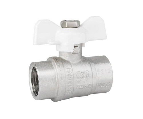Кран шаровый PROFACTOR 1/2" вн.-вн. бабочка (12/120) фото в интернет-магазине САНТЕХСИТИ