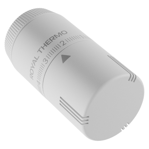 Термоголовка жидкостная Royal Thermo Design М30х1,5 (белый soft touch) фото в интернет-магазине САНТЕХСИТИ