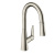 Hansgrohe Talis M51 Смеситель для кухни, на 1 отв однорычажный, поворотный излив 18.5см с вытяжным душем, 2jet, h15.2см, цвет: нержавейка фото в интернет-магазине САНТЕХСИТИ