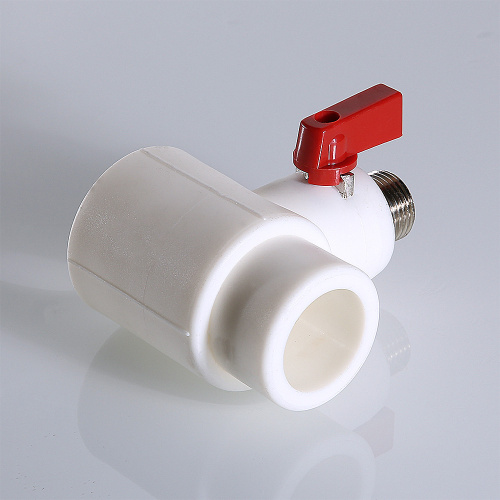 PPr VALTEC Тройник коллекторный 40х1/2" нр с шаровым краном (конус) фото в интернет-магазине САНТЕХСИТИ