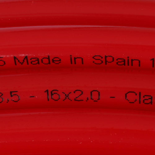 Труба из сшитого полиэтилена STOUT PE-Xa EVOH 16*2.0 (500м) красная фото в интернет-магазине САНТЕХСИТИ