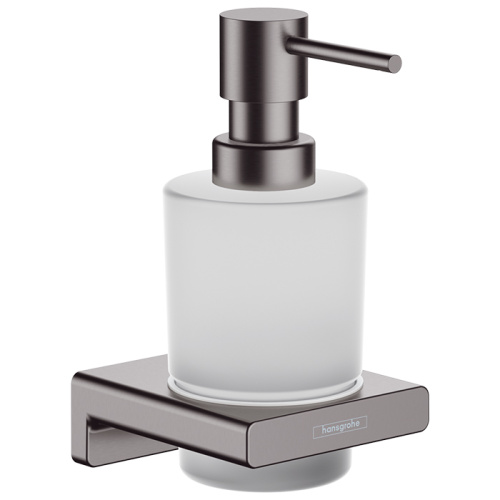 Hansgrohe AddStoris Диспенсер для жидкого мыла, цвет: шлифованный черный хром фото в интернет-магазине САНТЕХСИТИ