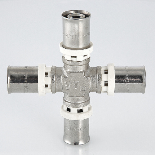 Пресс фитинг VALTEC Крестовина 20х16х20х16 фото в интернет-магазине САНТЕХСИТИ