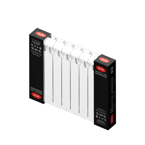 Радиатор биметаллический RIFAR Monolit 500 8 секций фото в интернет-магазине САНТЕХСИТИ