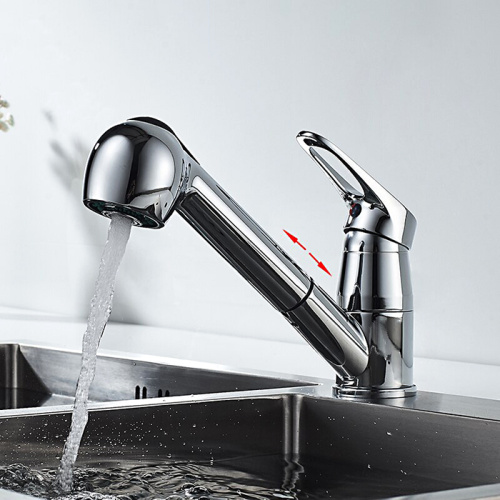 Смеситель для кухни с выдвижной лейкой Ledeme H13 L6013 фото в интернет-магазине САНТЕХСИТИ