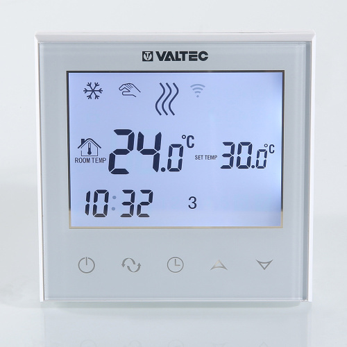 Термостат комнатный VALTEC VT.AC712.0.0 WIFI с датчиком температуры пола фото в интернет-магазине САНТЕХСИТИ